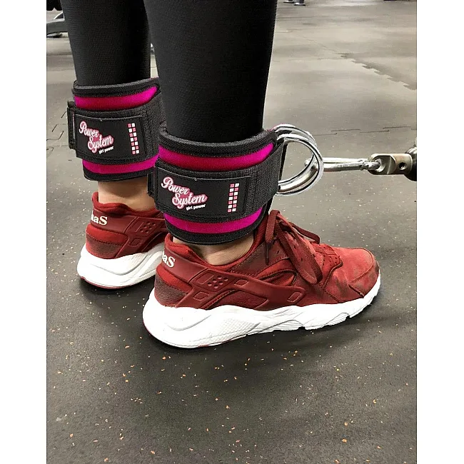 Манжеты на лодыжку POWER SYSTEM PS-3450 Gym Babe Pink
