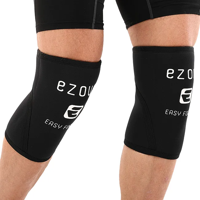 Наколенники для приседа и пауэрлфтинга 2штуки SQUAT KNEECAP EZOUS A-02 (Черный)