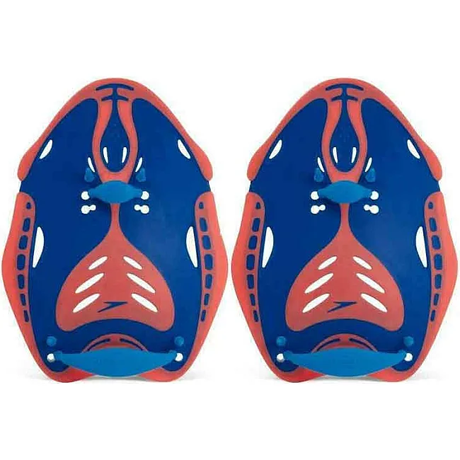Лопатки для плавания Speedo BIOFUSE POWER PADDLE AU синий, оранжевый L