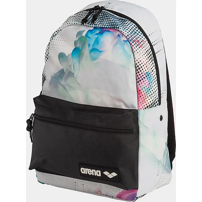 Спортивный рюкзак Arena TEAM BACKPACK 30 ALLOVER 30L черный, белый, голубой 54x36x27 см