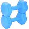 Гантели композитные POWERPLAY 4124 Hercules 2*3 кг. Синие (пара – 2шт.)