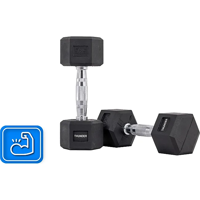 Гантель шестигранна THUNDER 5 кг (1шт)