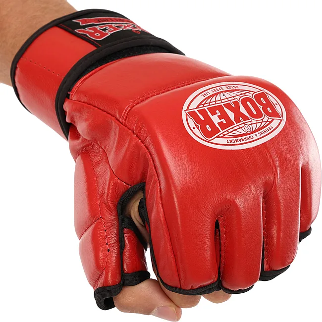 Перчатки для ММА BOXER 5020 (Красный)