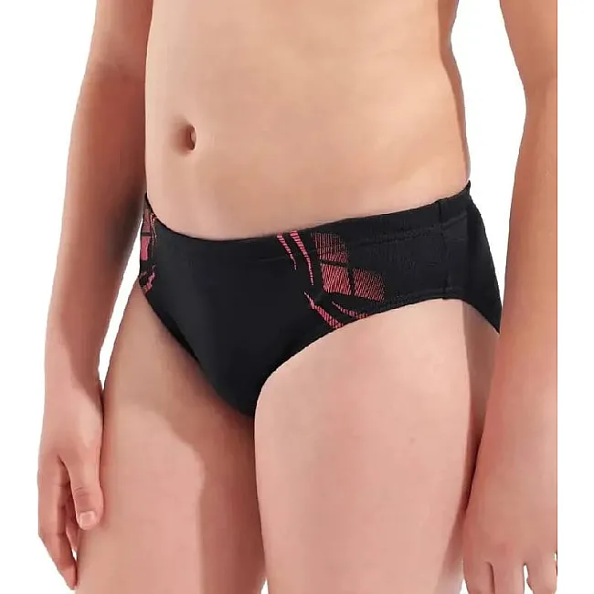 Плавки-сліпи для хлопчиків Arena POSEIDONIA SWIM BRIEFS чорний, кораловий