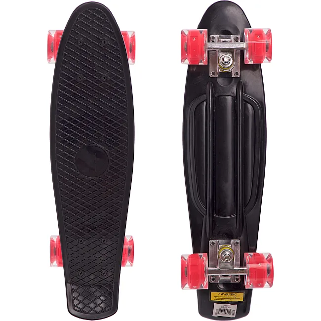 Пенни борд Penny Board круизер пластиковый со светящимися колесами 22