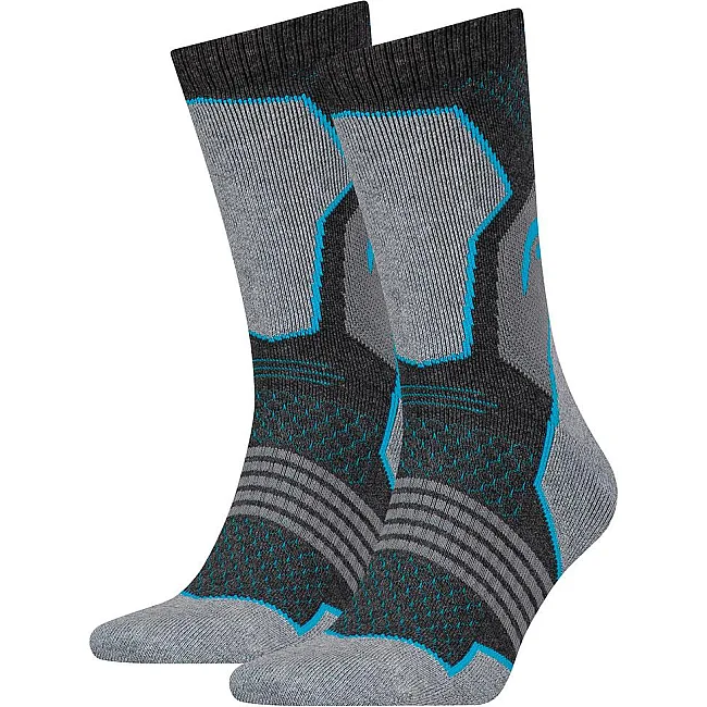 Шкарпетки Head HIKING CREW 2P UNISEX сірий, синій