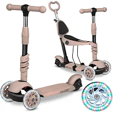 Самокат детский трехколесный Ricokids Todi бежевый