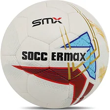 Футбольний м'яч HYBRID SOCCERMAX FB-4190 №5 PU (Білий-червоний)