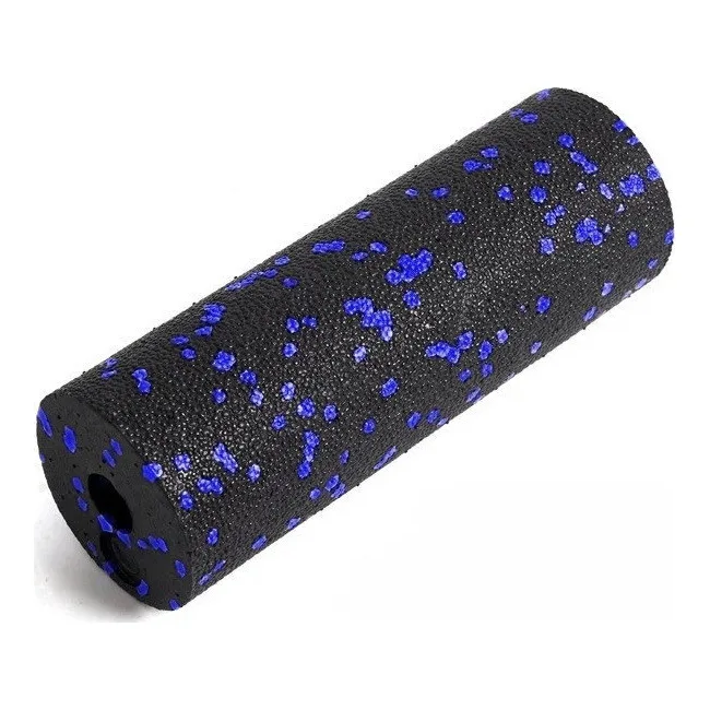 Набор для массажа и йоги PowerPlay PP_4091 EPP (2 мячика + валик массажер 15*5,3 см.) Blue + резинка 7,5 кг.