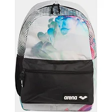 Спортивный рюкзак Arena TEAM BACKPACK 30 ALLOVER 30L черный, белый, голубой 54x36x27 см