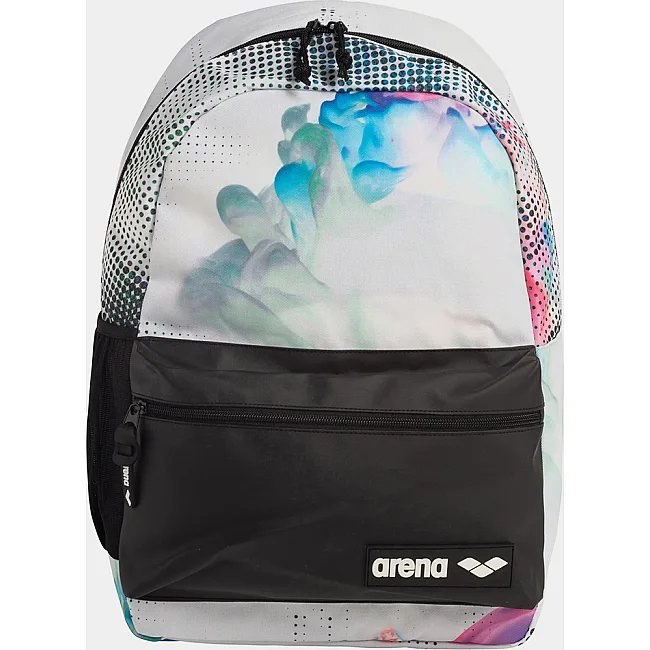 Спортивный рюкзак Arena TEAM BACKPACK 30 ALLOVER 30L черный, белый, голубой 54x36x27 см