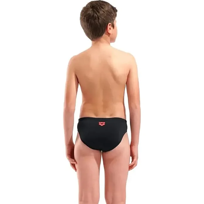 Плавки-сліпи для хлопчиків Arena POSEIDONIA SWIM BRIEFS чорний, кораловий