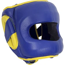 Боксерский шлем Ringside Deluxe Face Saver Boxing Headgear Blue