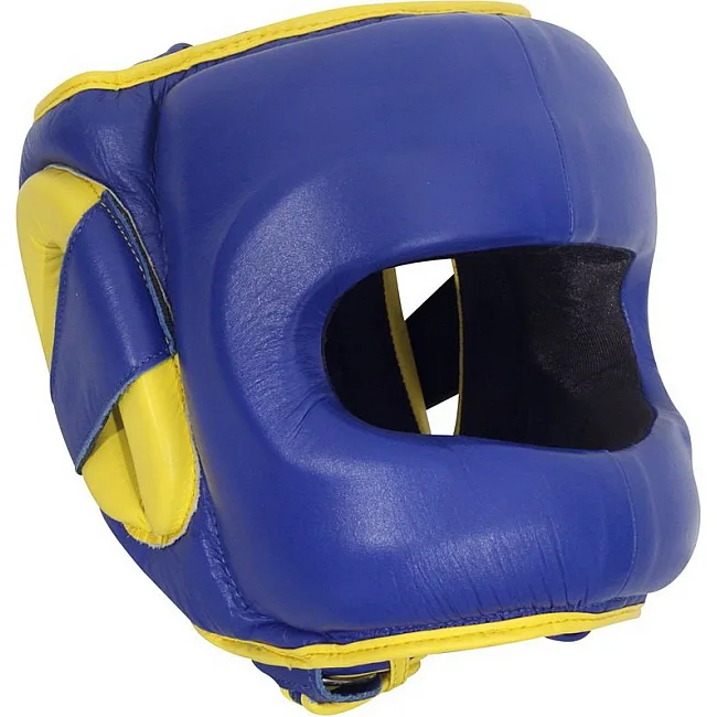 Боксерский шлем Ringside Deluxe Face Saver Boxing Headgear Blue
