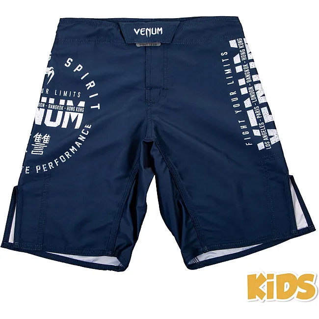 Детские шорты Venum Signature Fightshorts Navy Blue