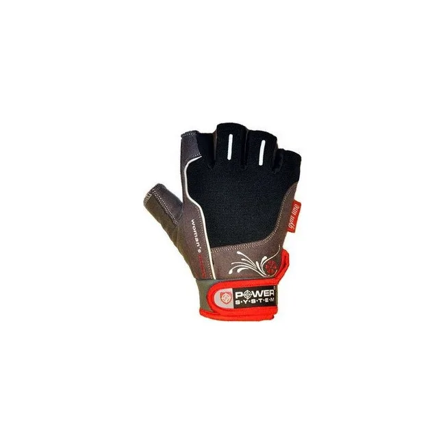 Фітнес рукавиці POWER SYSTEM PS-2570 Woman’s Power жіночі Black/Red