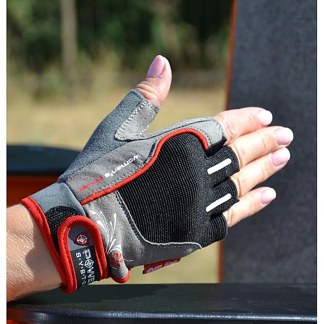 Фітнес рукавиці POWER SYSTEM PS-2570 Woman’s Power жіночі Black/Red