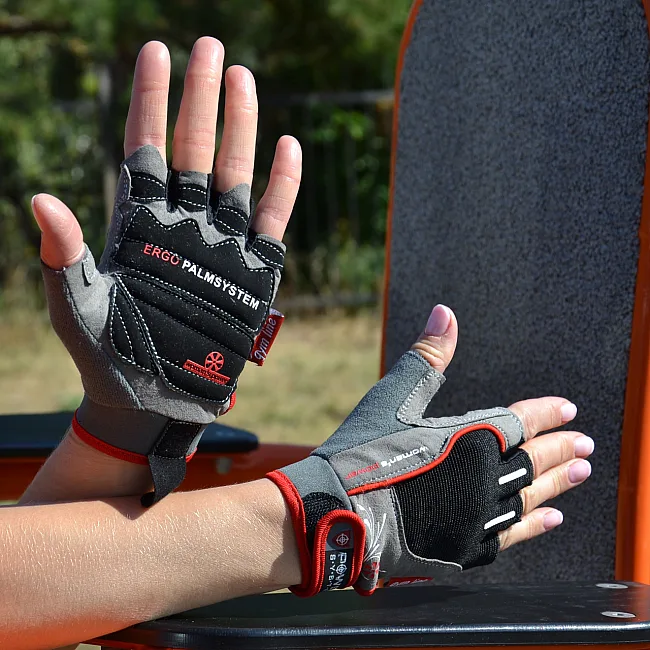 Фітнес рукавиці POWER SYSTEM PS-2570 Woman’s Power жіночі Black/Red