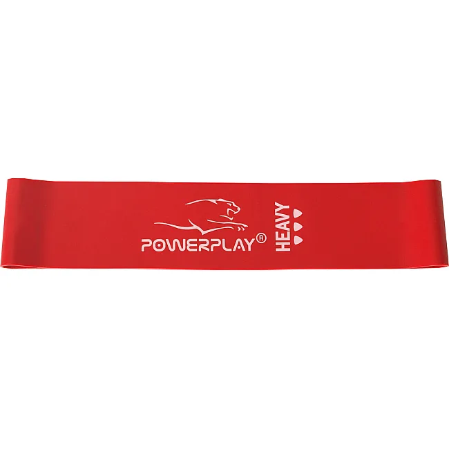Фитнес резинка POWERPLAY 4114 Mini Power Band 1.2мм. Heavy Красная (11кг)