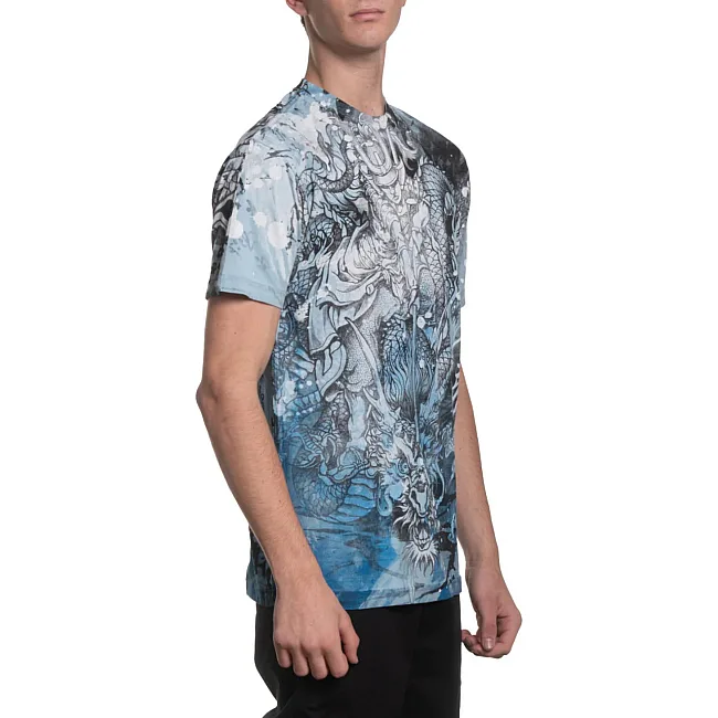 Футболка мужская AFFLICTION HirУниверсальный aki Steel Tee