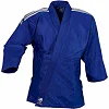 Кимоно для дзюдо Adidas Club J350BP (синее с серебряными полосами на плечах)