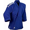 Кимоно для дзюдо Adidas Club J350BP (синее с серебряными полосами на плечах)