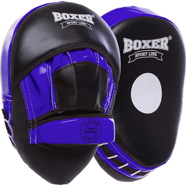Лапи боксерські гнуті Boxer Еліт (шкіра)