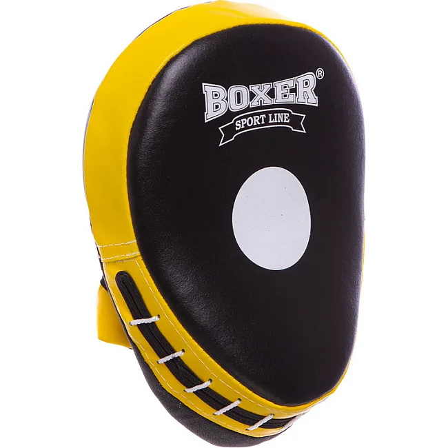 Лапи боксерські гнуті Boxer Еліт (шкіра)