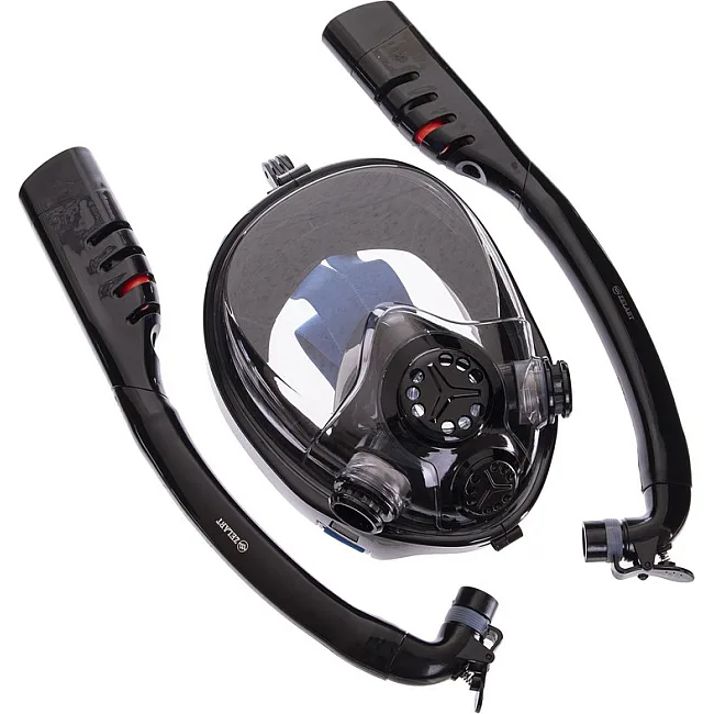 Маска для снорклинга с двумя трубками ZELART M507-L