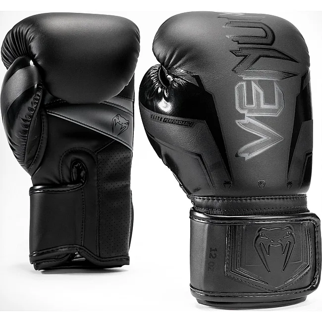 Рукавиці для боксу VENUM Elite Evo Black Black