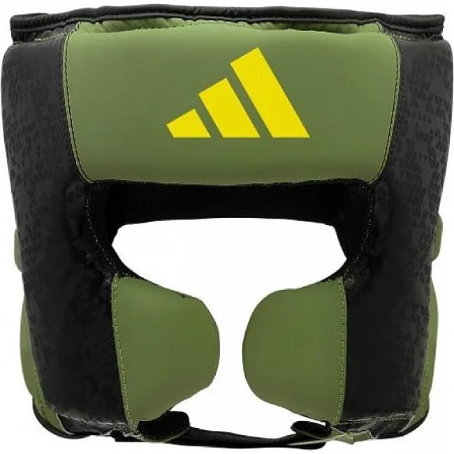Шлем для бокса ADIDAS X ANDERSON SILVA 50 | зеленый-черно-желтый | ADIDAS ADIAS50HG