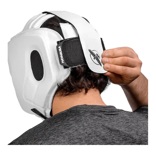 Шолом для боксу HAYABUSA T3 Boxing Chinless White Black