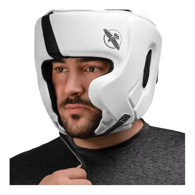 Шолом для боксу HAYABUSA T3 Boxing Chinless White Black