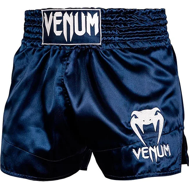 Шорти для тайського боксу VENUM Classic Navy Blue White