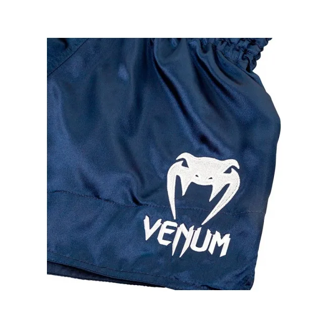 Шорти для тайського боксу VENUM Classic Navy Blue White