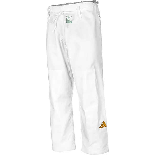 Штаны для дзюдо Adidas CHAMPION III с лицензией IJF | белые | Adidas JT275