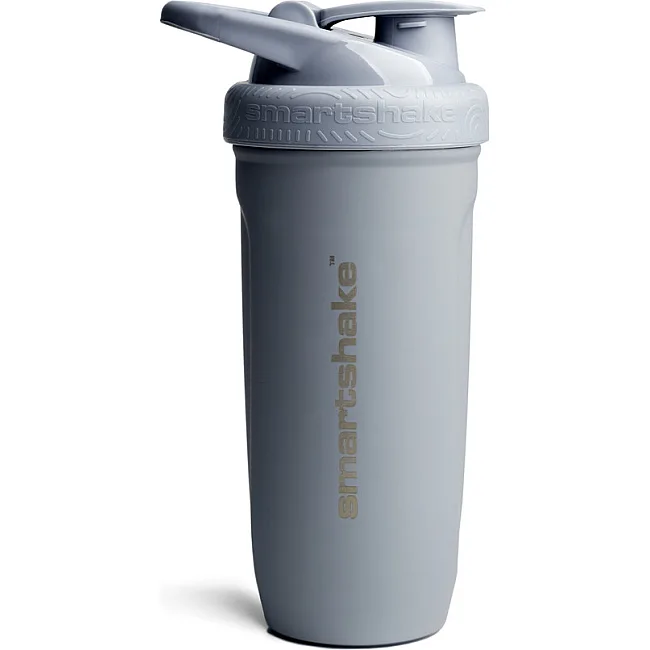 Спортивный шейкер SMARTSHAKE металлический Reforce Stainless Steel 30oz/900мл Gray