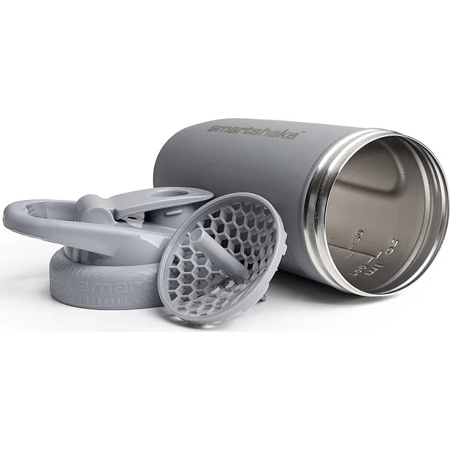 Спортивный шейкер SMARTSHAKE металлический Reforce Stainless Steel 30oz/900мл Gray