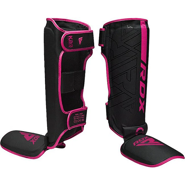 Захисні щитки для ніг RDX F6 Kara MMA Pink