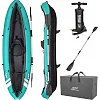 Каяк надувний Bestway Hydro-Force Ventura Elite X1 280 х 86 см, блакитно-чорний