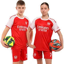 Футбольна форма дитяча із символікою клубу ARSENAL домашня 2026 SP-SPORT CO-7349 (Червоний)
