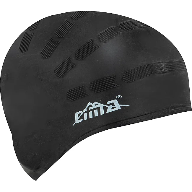 Шапочка для бассейна силиконовая на длинные волосы CIMA PL-2989 (Черный)