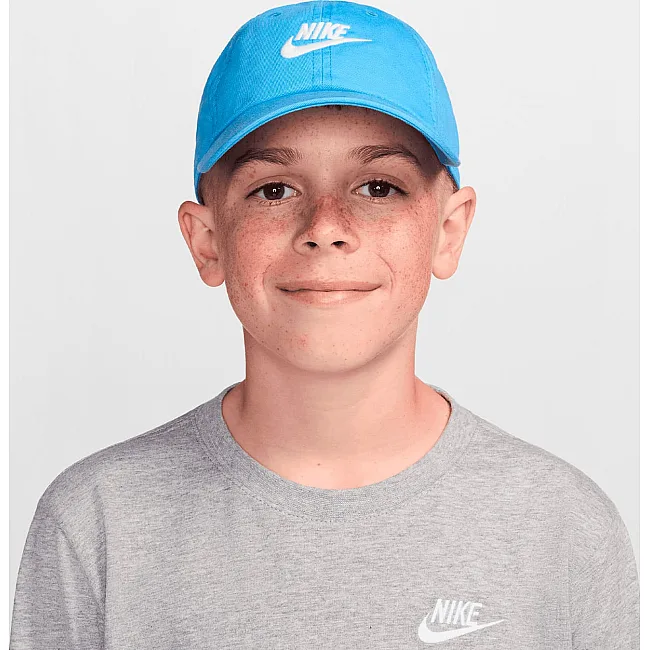 Кепка NIKE K NK CLUB CAP US CB FUT WSH блакитний (для дітей) One Size