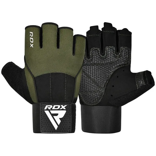 Рукавички для фітнесу RDX W3 ARMY GREEN WITH EVA PADDING-XL