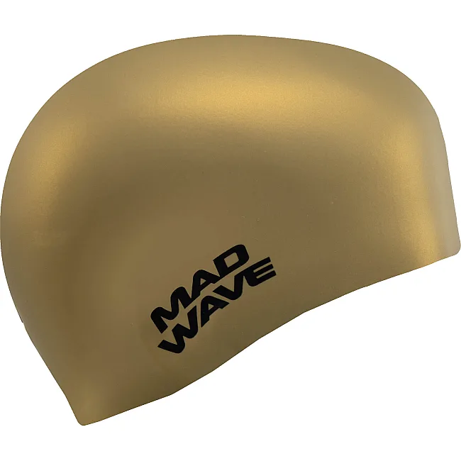 Шапочка для бассейна силиконовая для взрослых MADWAVE Chlore №5 M055462 (Золотой)