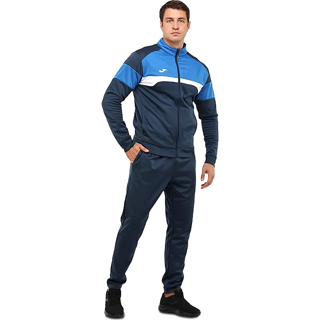 Спортивный костюм кофта на молнии и брюки JOMA DANUBIO III 103733-337 (Темно-синий-синий)