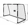 Ворота футбольные Neo-Sport Hexagon NS‑472 300 х 200 х 120 см, черные