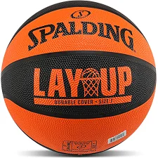 Баскетбольный мяч резиновый SPALDING STREET LAYUP 84548Z (Оранжевый-черный)