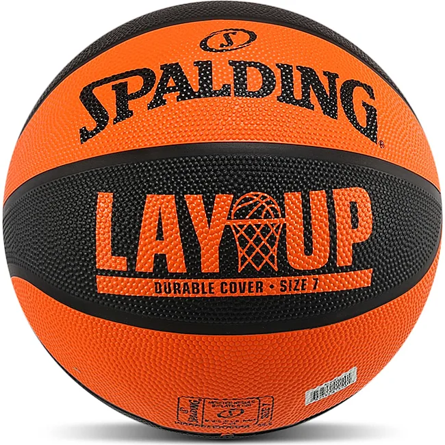 Баскетбольный мяч резиновый SPALDING STREET LAYUP 84548Z (Оранжевый-черный)