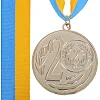 Медаль спортивная с лентой SP-SPORT WREATH C-1489-7 ø7см (Серебряный) Медаль спортивная с лентой SP-SPORT WREATH C-1489-7 ø7см (Серебряный)